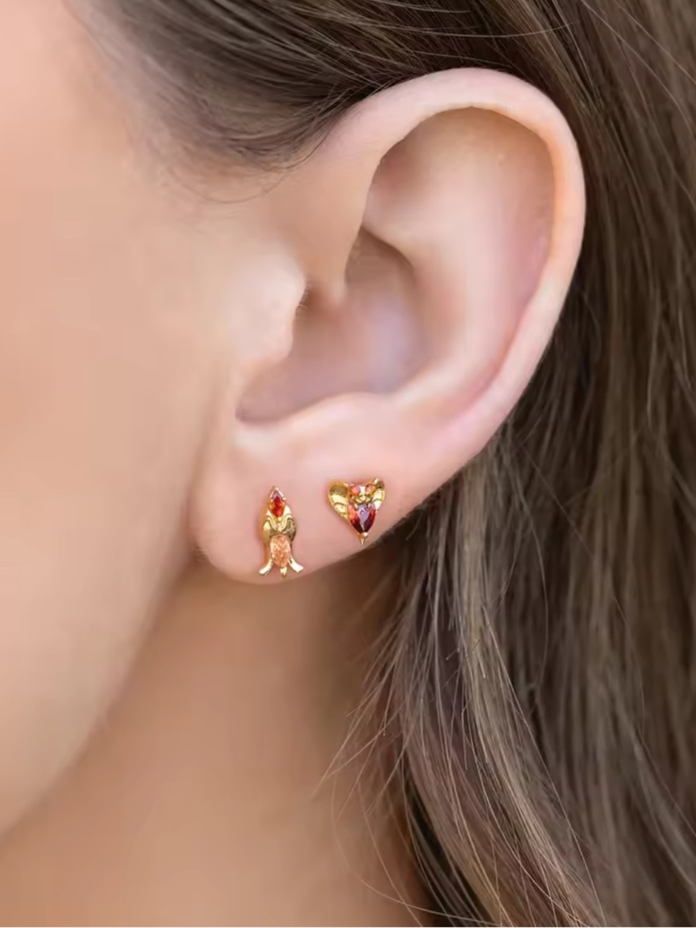 Disney Villians Jafar Earring Set, Disney Jafar and Snake Earrings Set